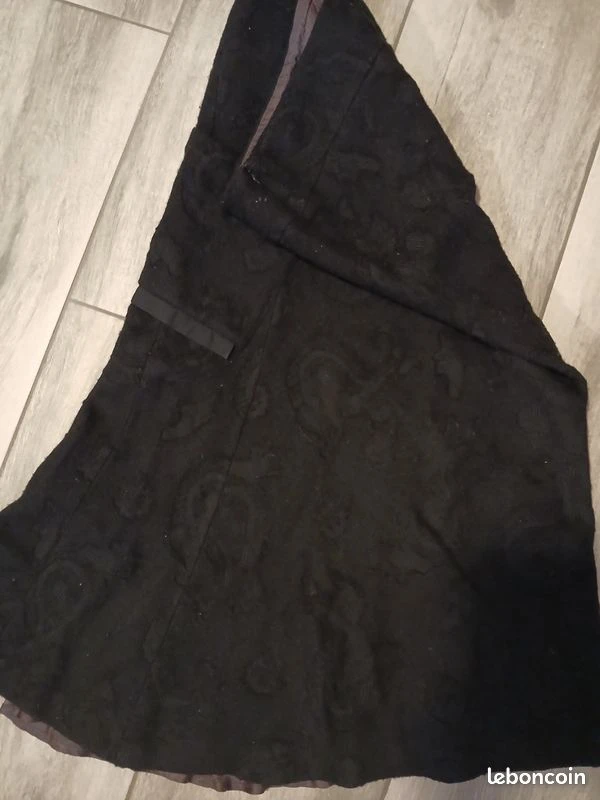 Falda de lana negra Zapa T40 – photo 4
